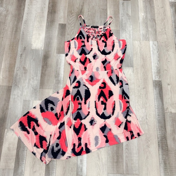 Banana republic pink/ coral blouson maxi dress ❤️ - Picture 2 of 7